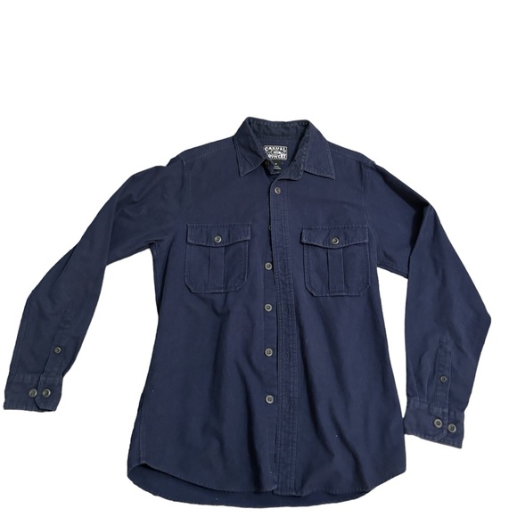 Other - Navy Blue Casual Country Outfitters Heavy Flannel Size Medium